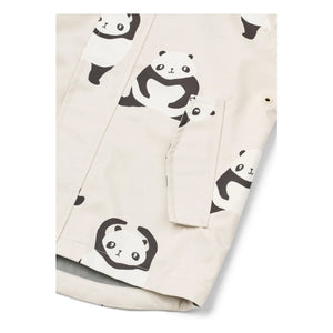 Liewood - Raincoat Set Pedia Pandas Recycled Fibers | Charcoal Gray