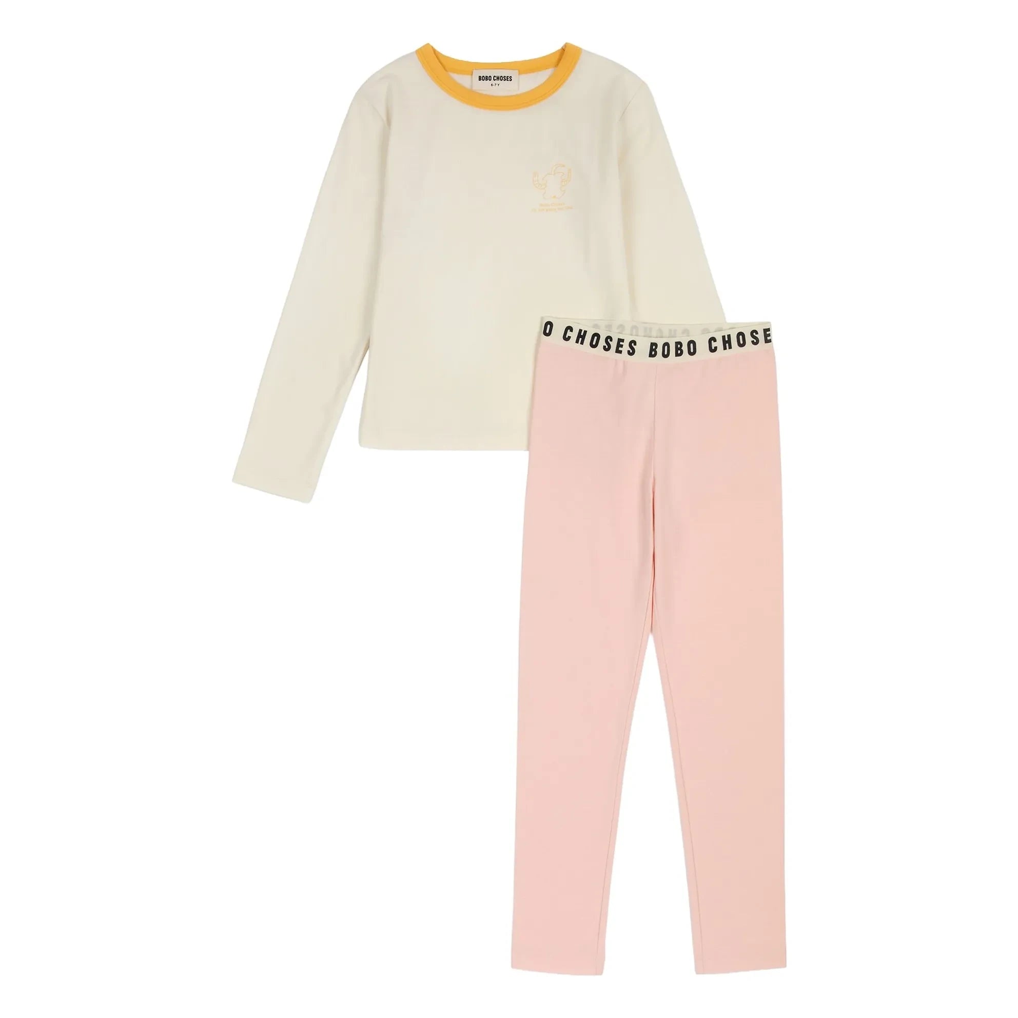 Bobo Choses - Yeşil Modal ve Organik Pamuk Pijama | Pembe