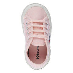 Superga - Düşük Pamuk Bağcıklı Sneakers | Soluk Pembe