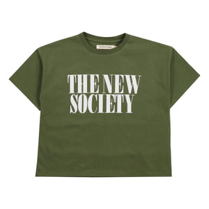 the new society - Mica Tişört | Koyu yeşil