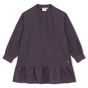 Arsène et Les Pipelettes - Kleid aus Bio-Baumwolle mit Vichy-Karo | Braun
