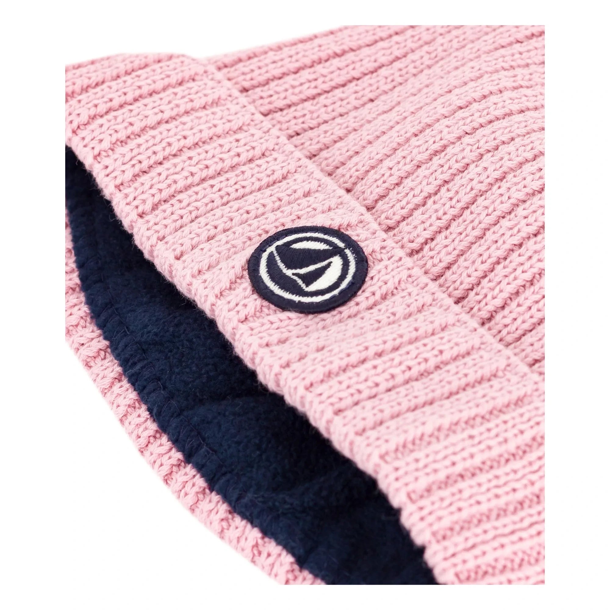 Petit Bateau - Checked Polar Beanie | Pink