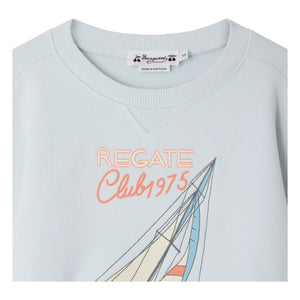 Bonpoint - Erol Bateau Bio-Baumwoll-Sweatshirt | Hellblau