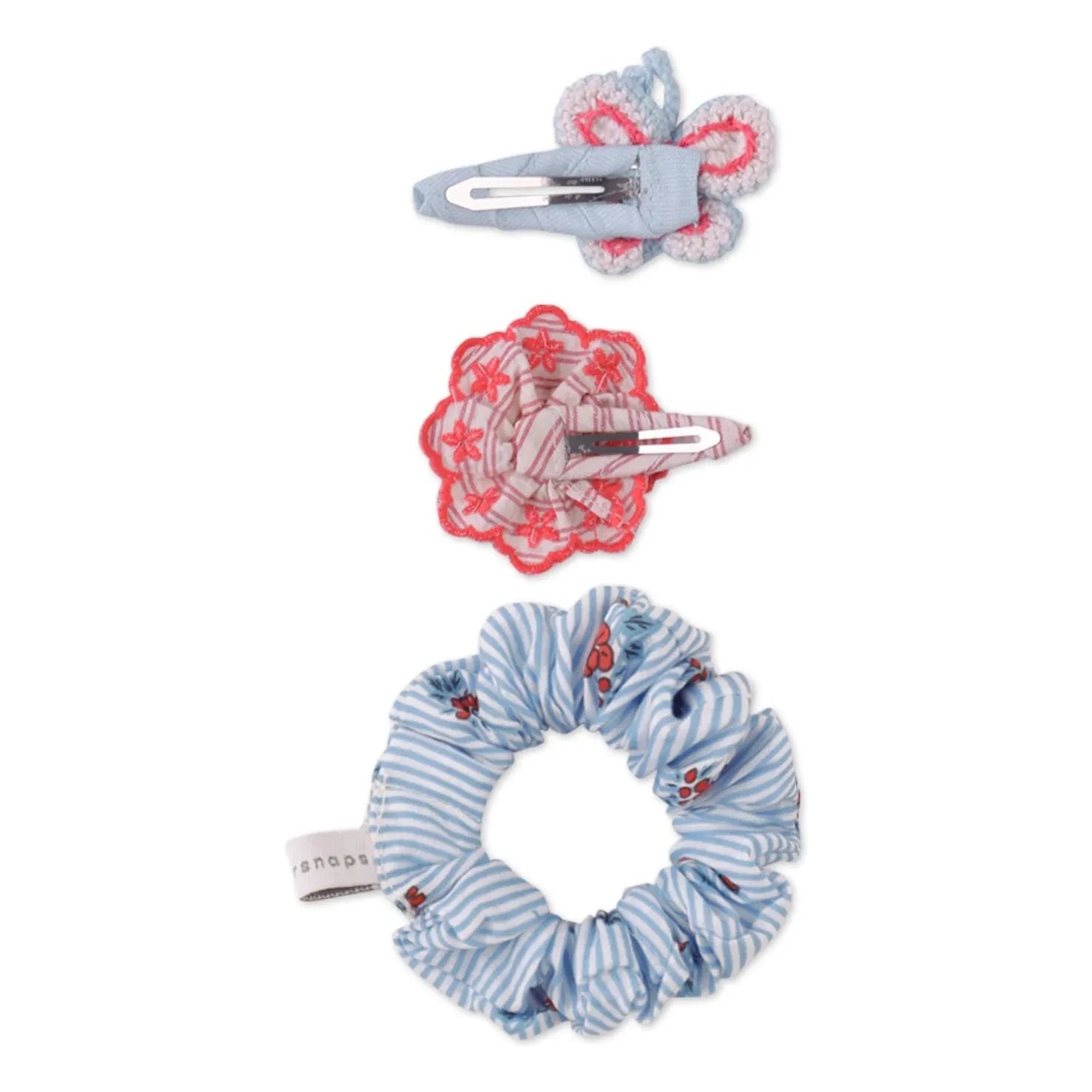 Gingersnaps - Brienne hairpins and scrunchie set | Blue