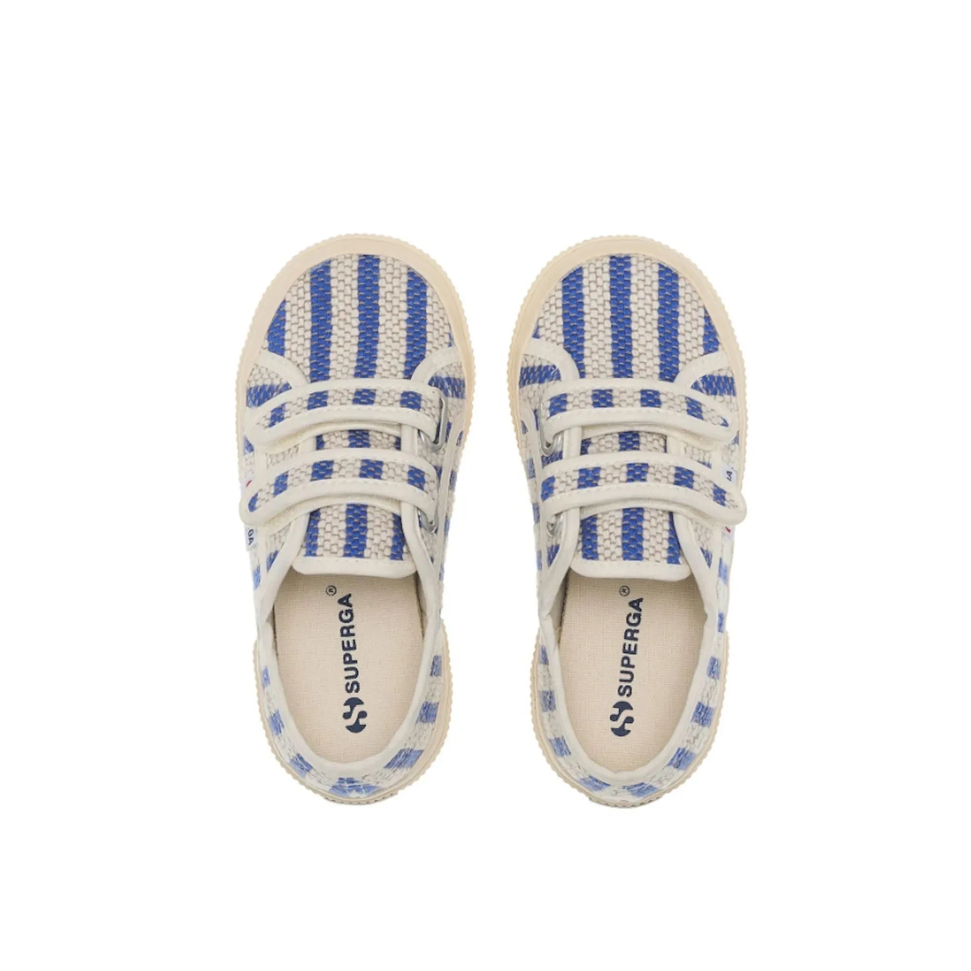 Superga - 2750 Çizgili Bağcıklı Spor Ayakkabı | Mavi
