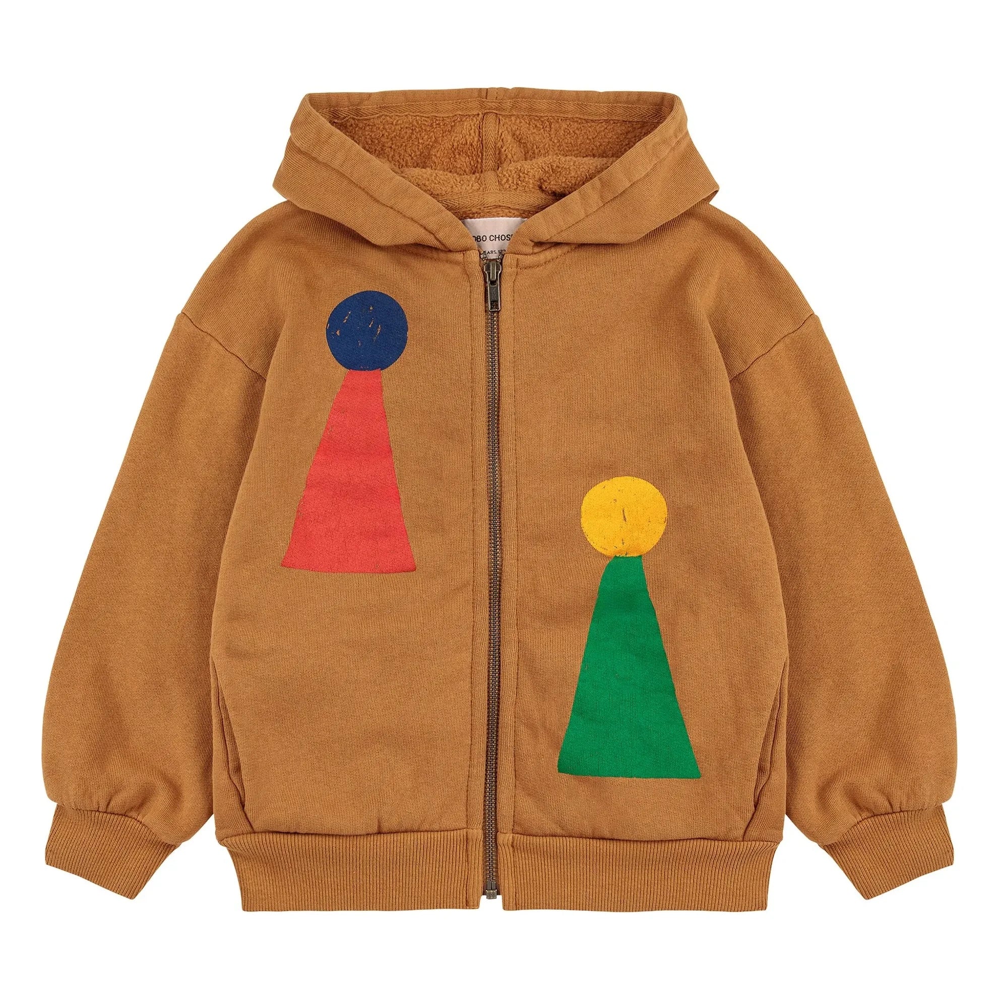 Bobo Choses - Kapüşonlu Sweatshirt Organik Pamuk | Kahverengi