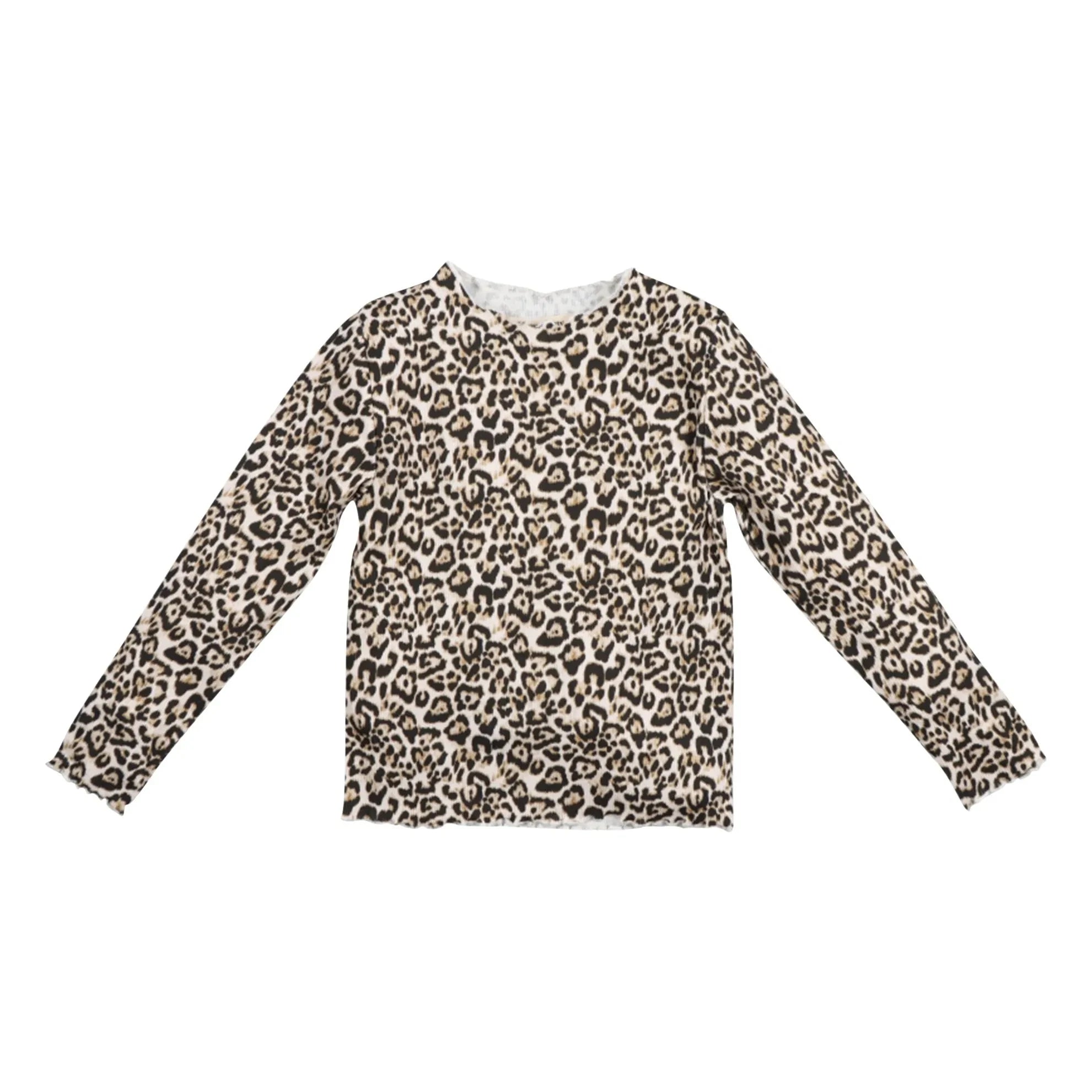 the new society - Leopar Rib Tişört | Bej