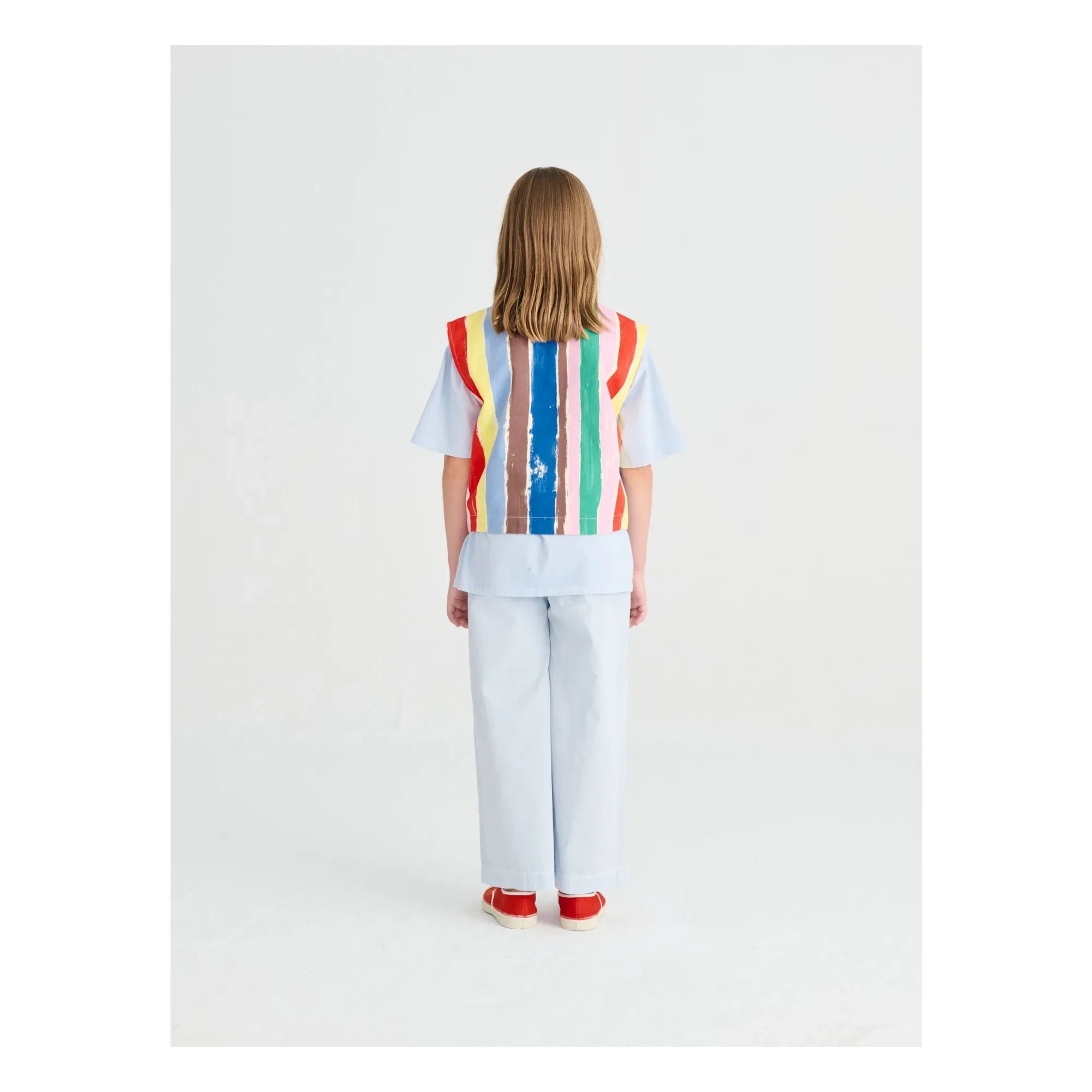 True Artist - Striped Sleeveless Vest | Blue