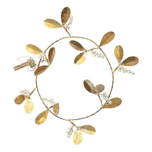 Walther & Co - Decorative Hanging Garland with Ivy | Gold