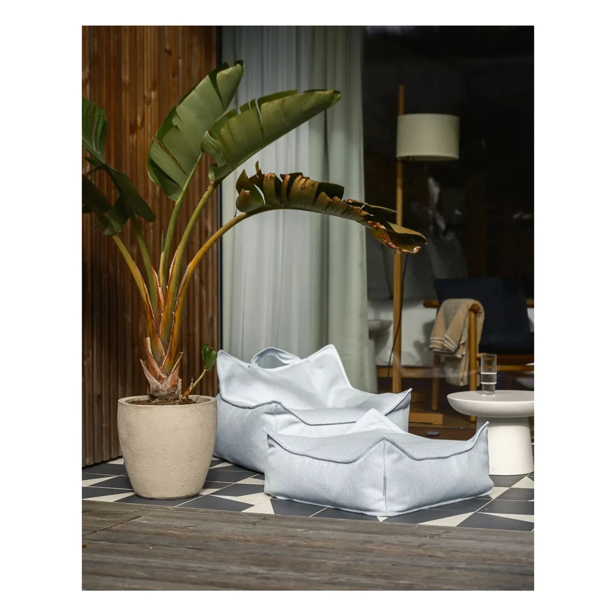 Wigiwama - Outdoor-Pouf | Hellblau