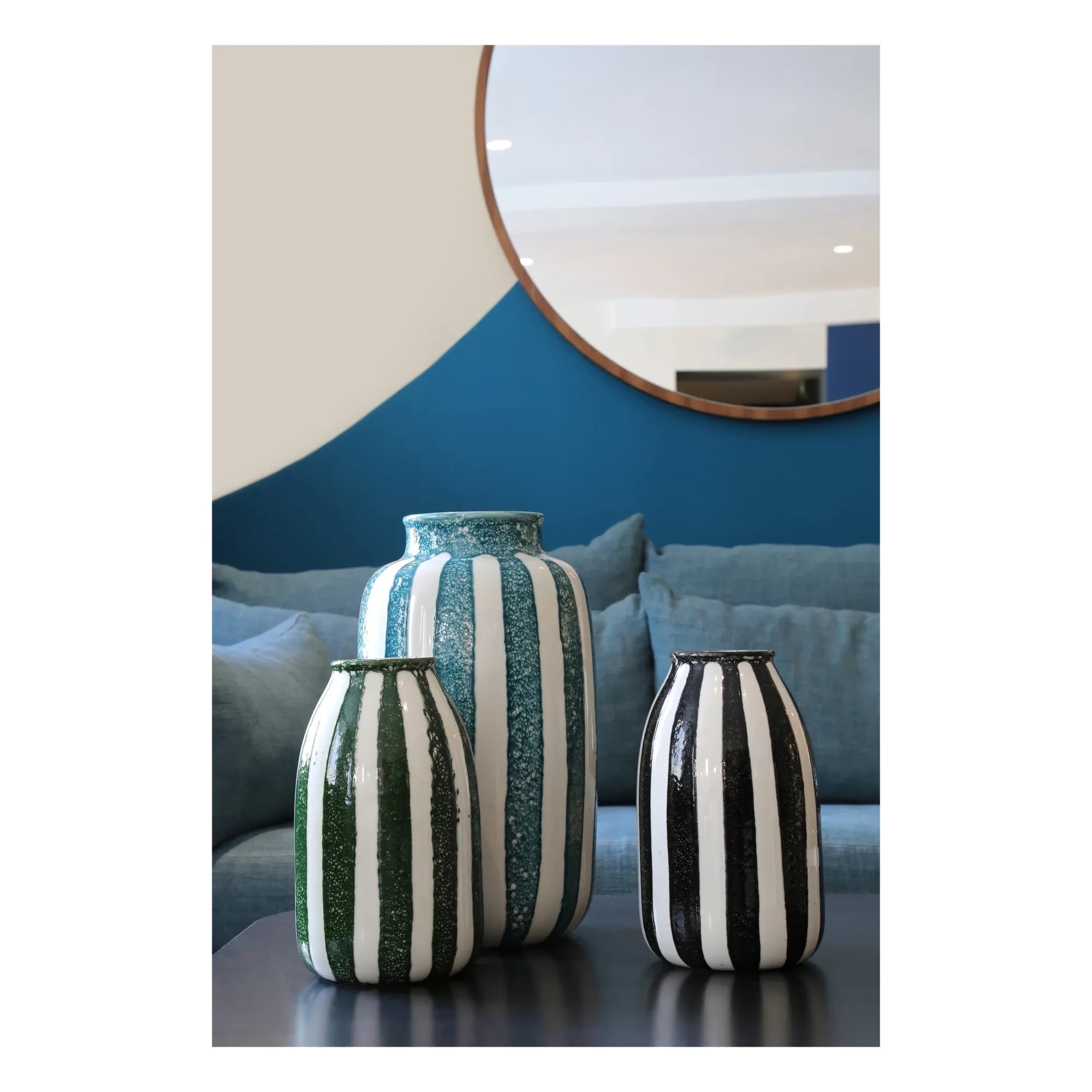 Maison Sarah Lavoine - Riviera Dekorative Vase | Sarah Blau