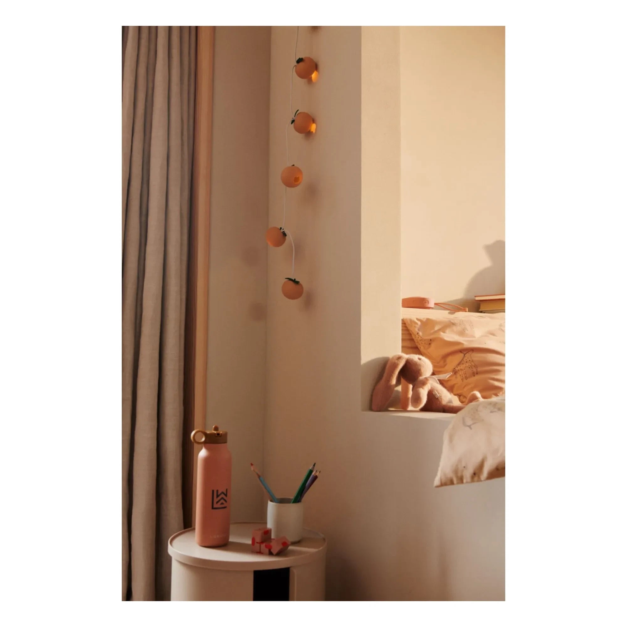 Liewood - Falk paslanmaz çelik su şişesi - 500 ml | Tuscany rose multi mix