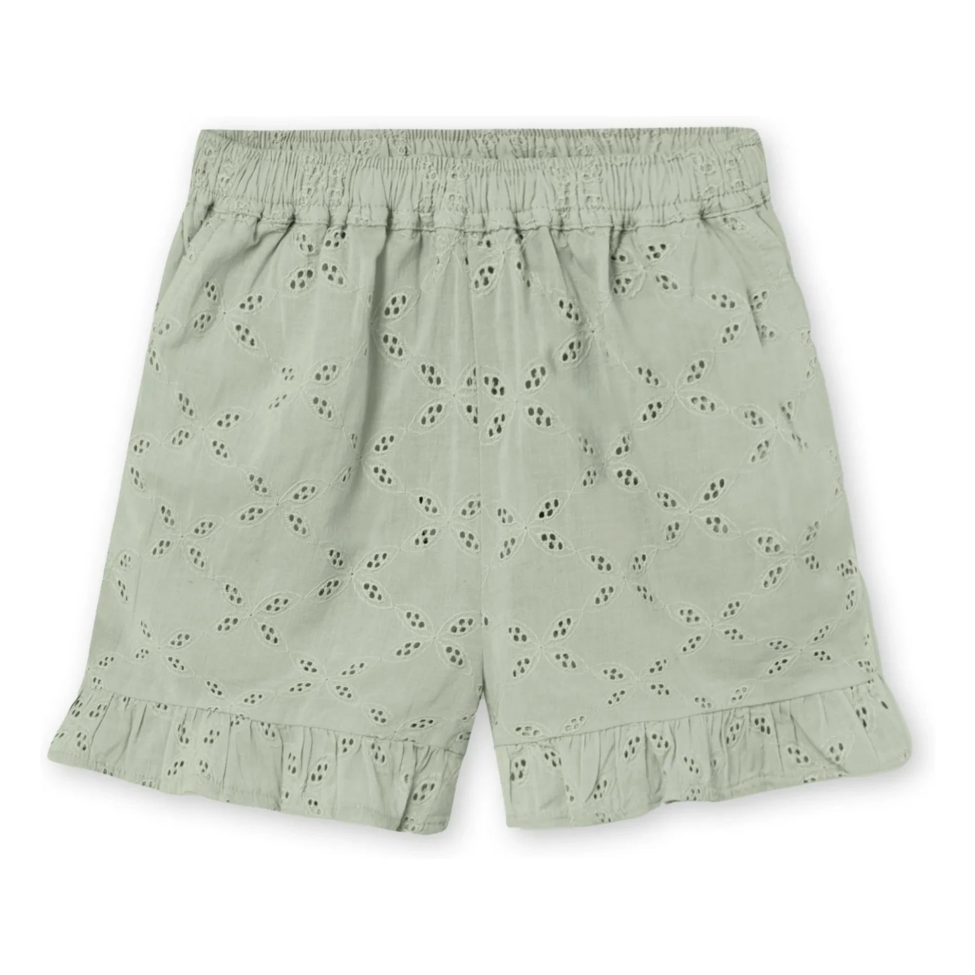 Fliink - Harper Bestickte Shorts | Hellgrau