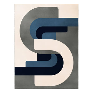 The Socialite Family - Roma Wollteppich | Blau