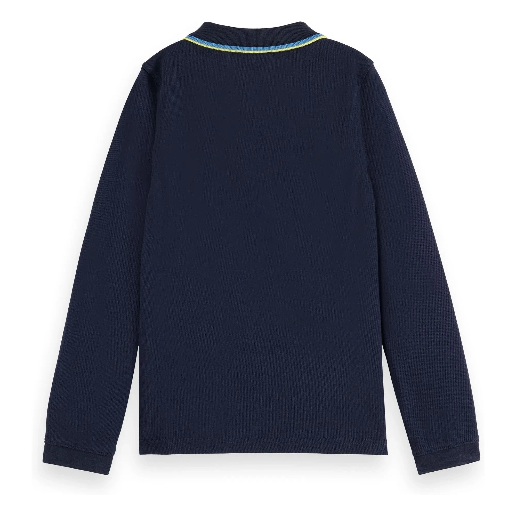 Scotch & Soda - Uzun kollu pique polo gömlek | Lacivert