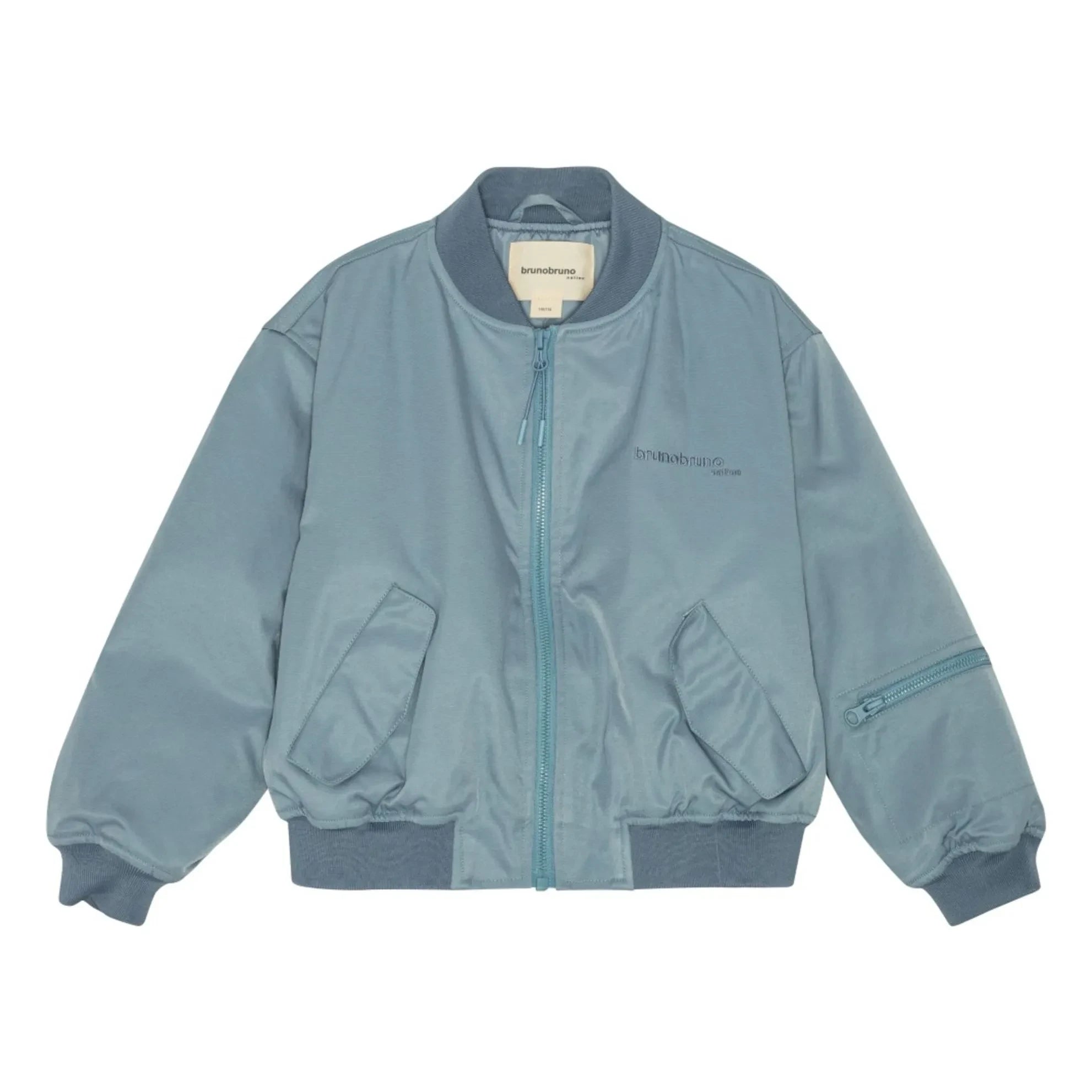 Brunobruno Nation - Adrian Recycled Fiber Bomber Jacket | Light Blue