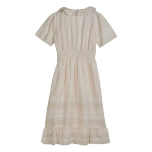 Emile et Ida - Broderie Anglaise Cotton Dress | Cream