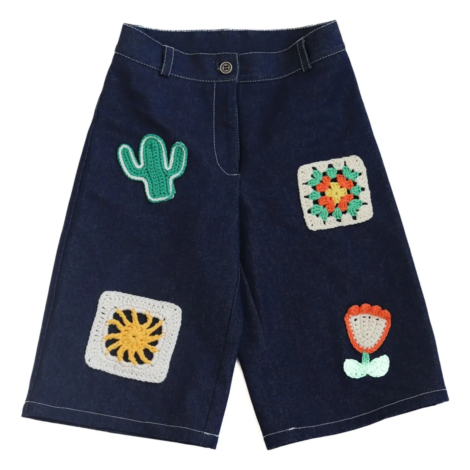 Kalinka - Bermuda Denim Nikol Patches | Dark Blue