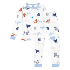 Petit Bateau - Köpekler İçin Büzgülü Pijama | Beyaz