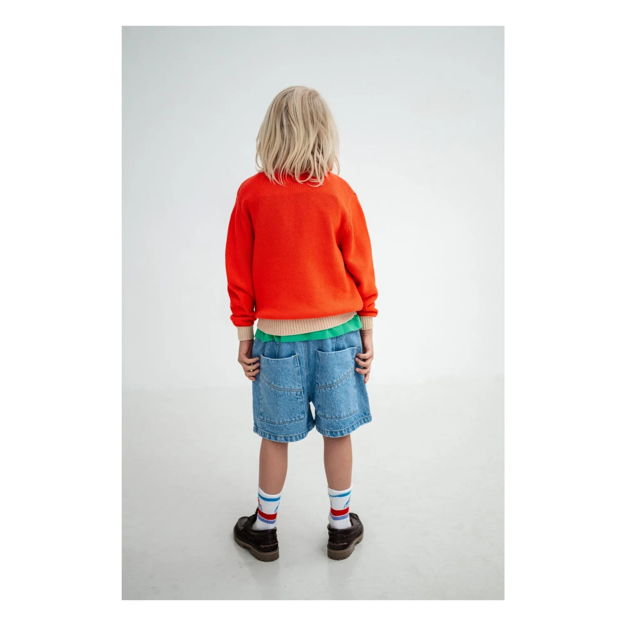 Repose AMS - Organic Cotton Denim Bermuda Shorts | Blue