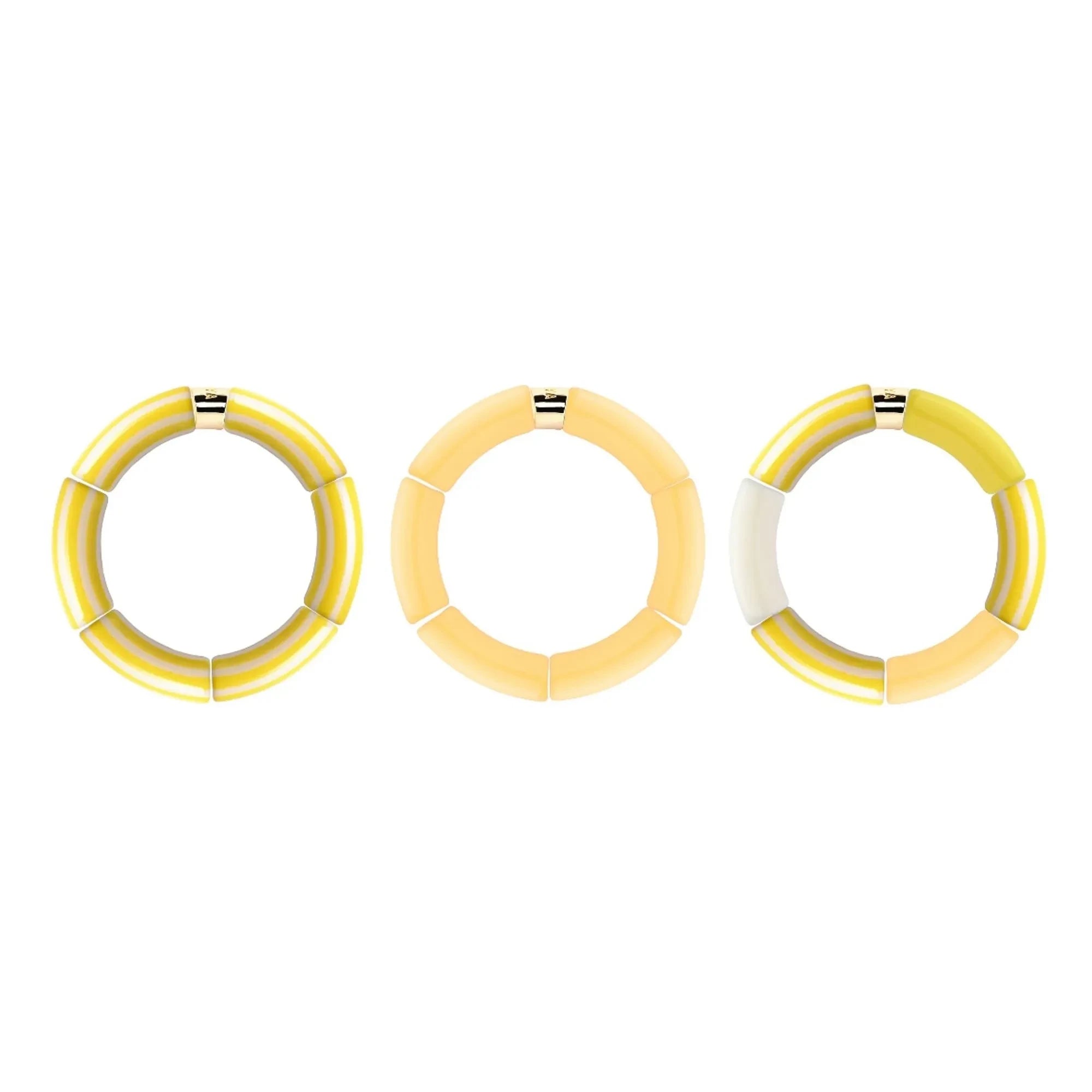 Parabaya - Riviera Amarelo 3 Armbänder | Gelb