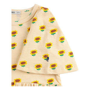 Bobo Choses - Sunflower Organic Cotton Dress | Cream