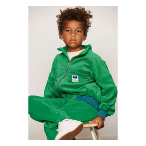 Mini Rodini - Organic cotton terry zip-up sweatshirt | Green