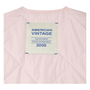 American Vintage - Vowbay Su İtici Kapitone Ceket Geri Dönüştürülmüş Elyaf | Soluk Pembe