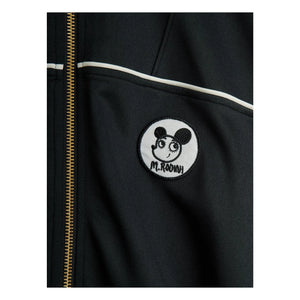 Mini Rodini - Recycled Fiber Patch Sweatshirt Jacket | Black