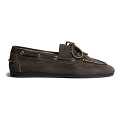 Posa - Wildleder Bootsschuhe | Dunkelgrau
