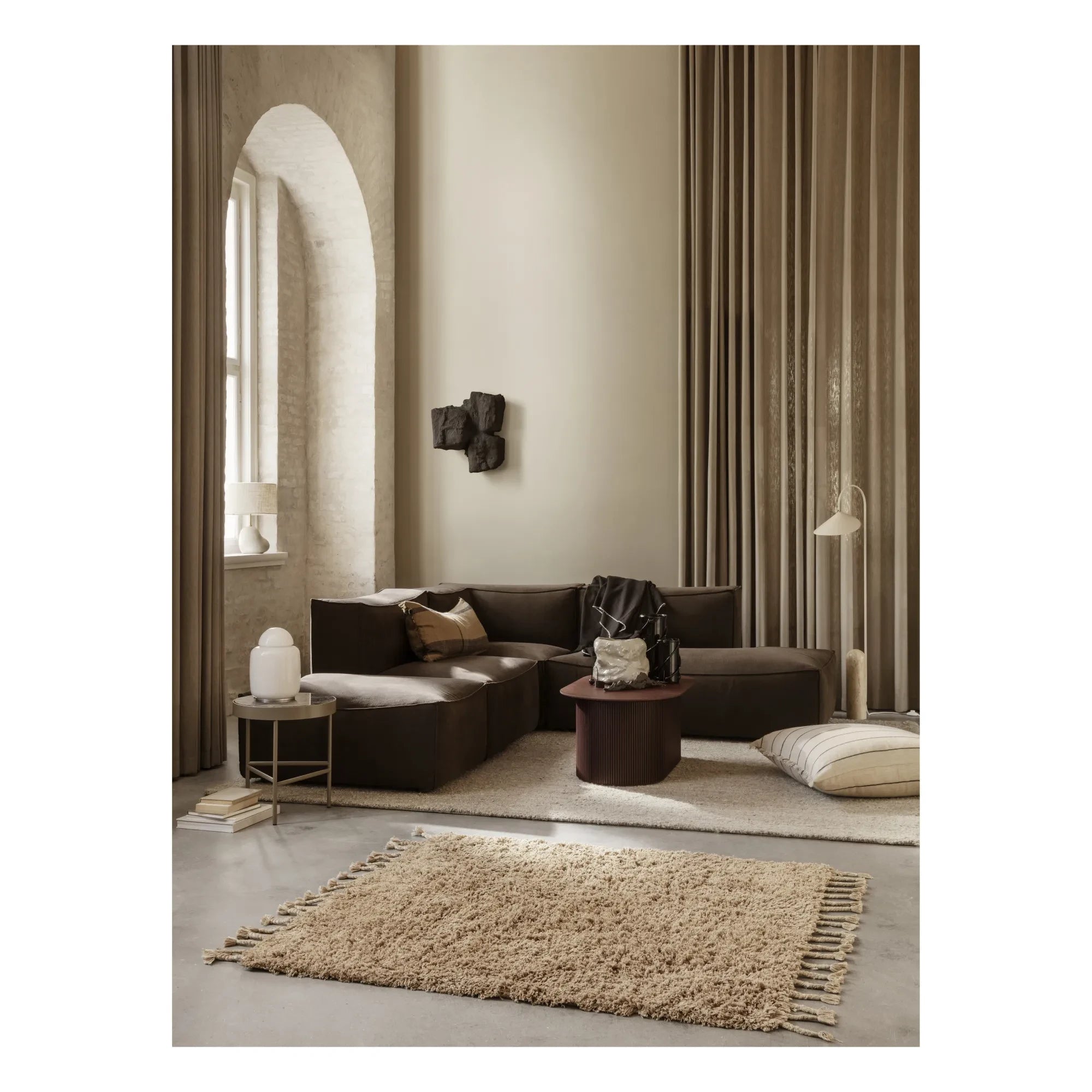 Ferm Living - Catena Açık Uçlu Sol Kanepe | Kahverengi