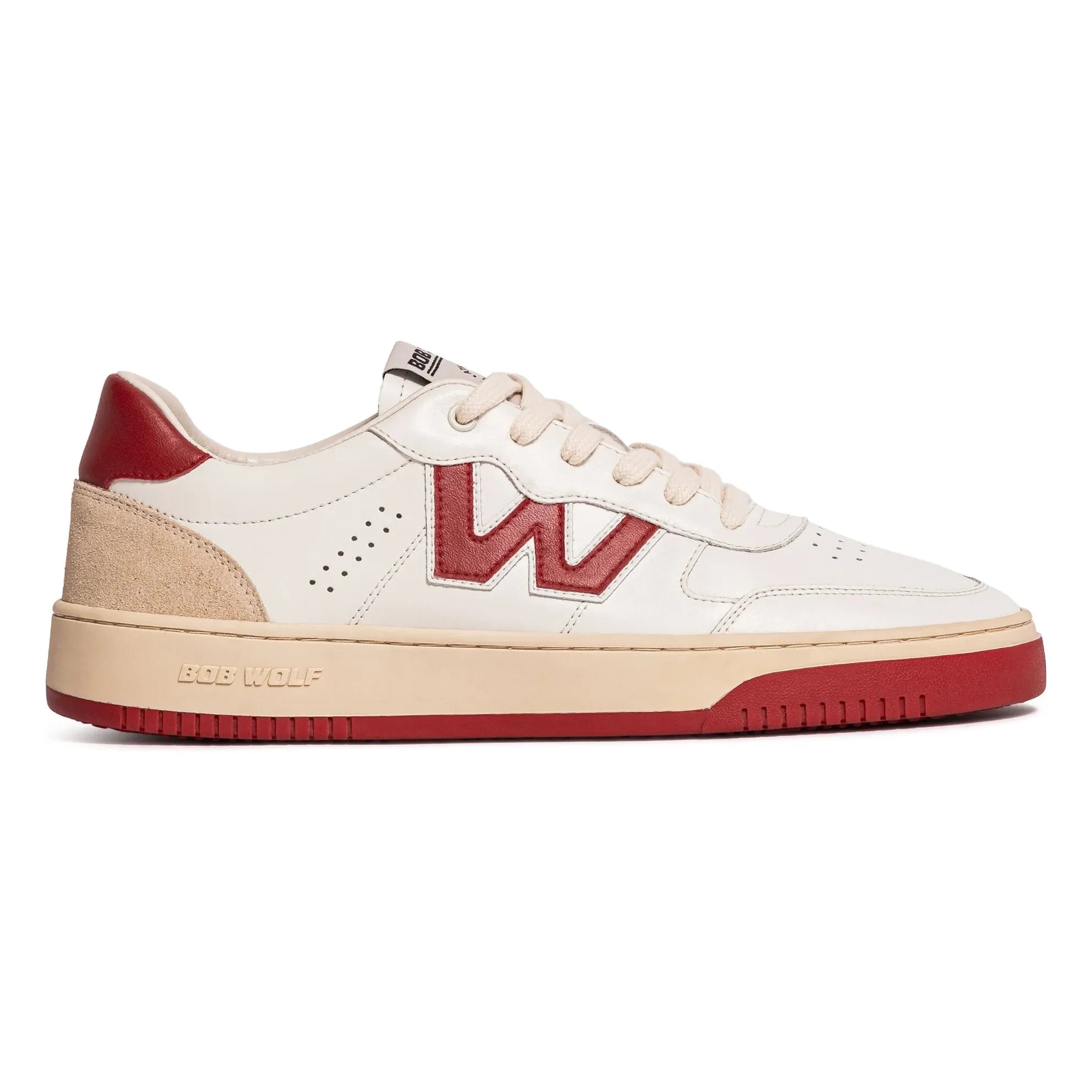 Bob Wolf - Legacy Leder- und Wildleder-Sneaker | Rot