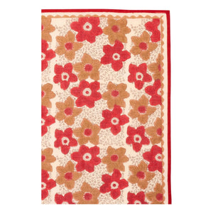 Apaches - Büyük Desenli Çiçekli Şal | Kahverengi