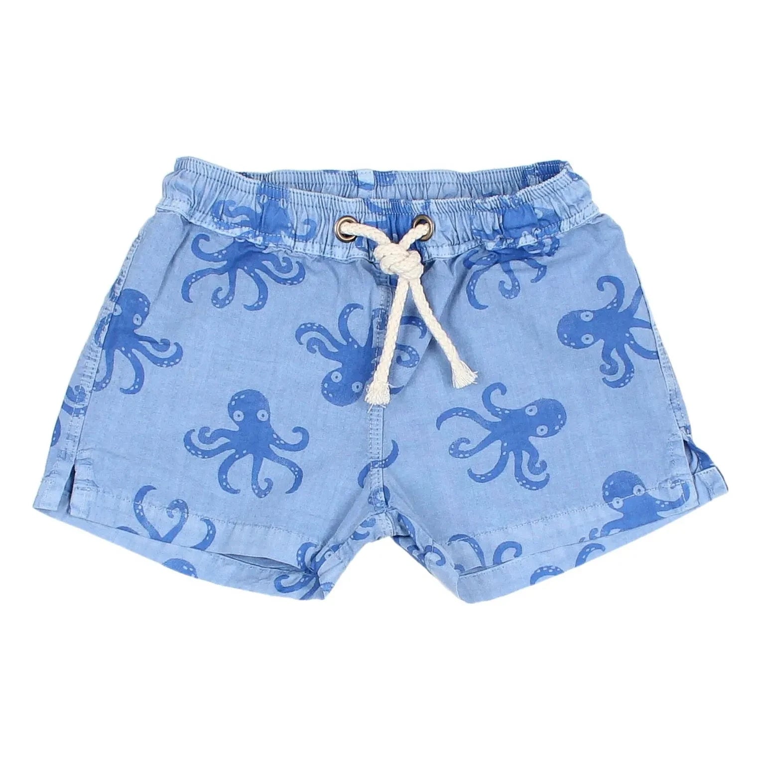 Búho - Schwimmshorts Oktopus Bio-Baumwolle | Blau