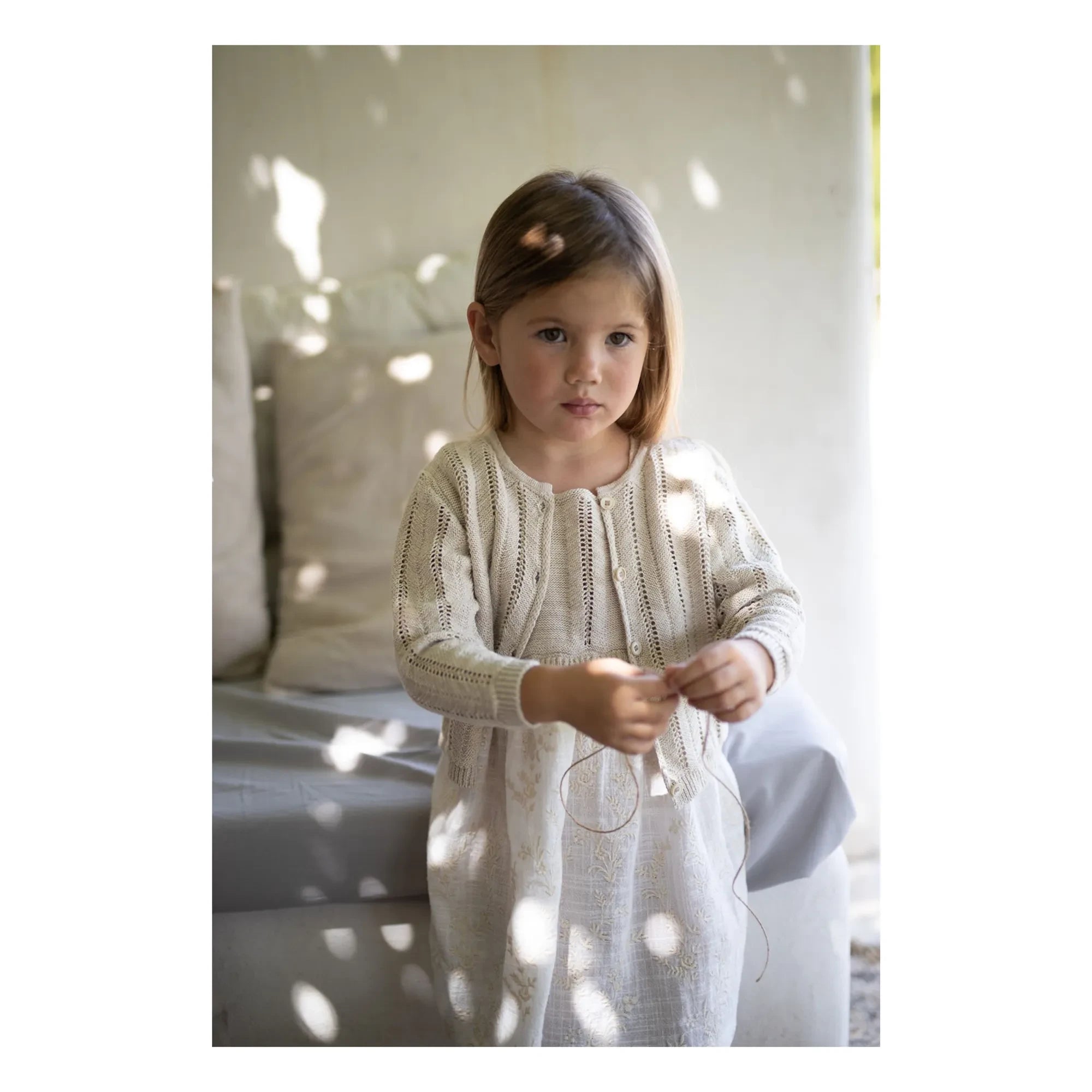 1+ in the family - Soana Embroidered Dress | Ecru
