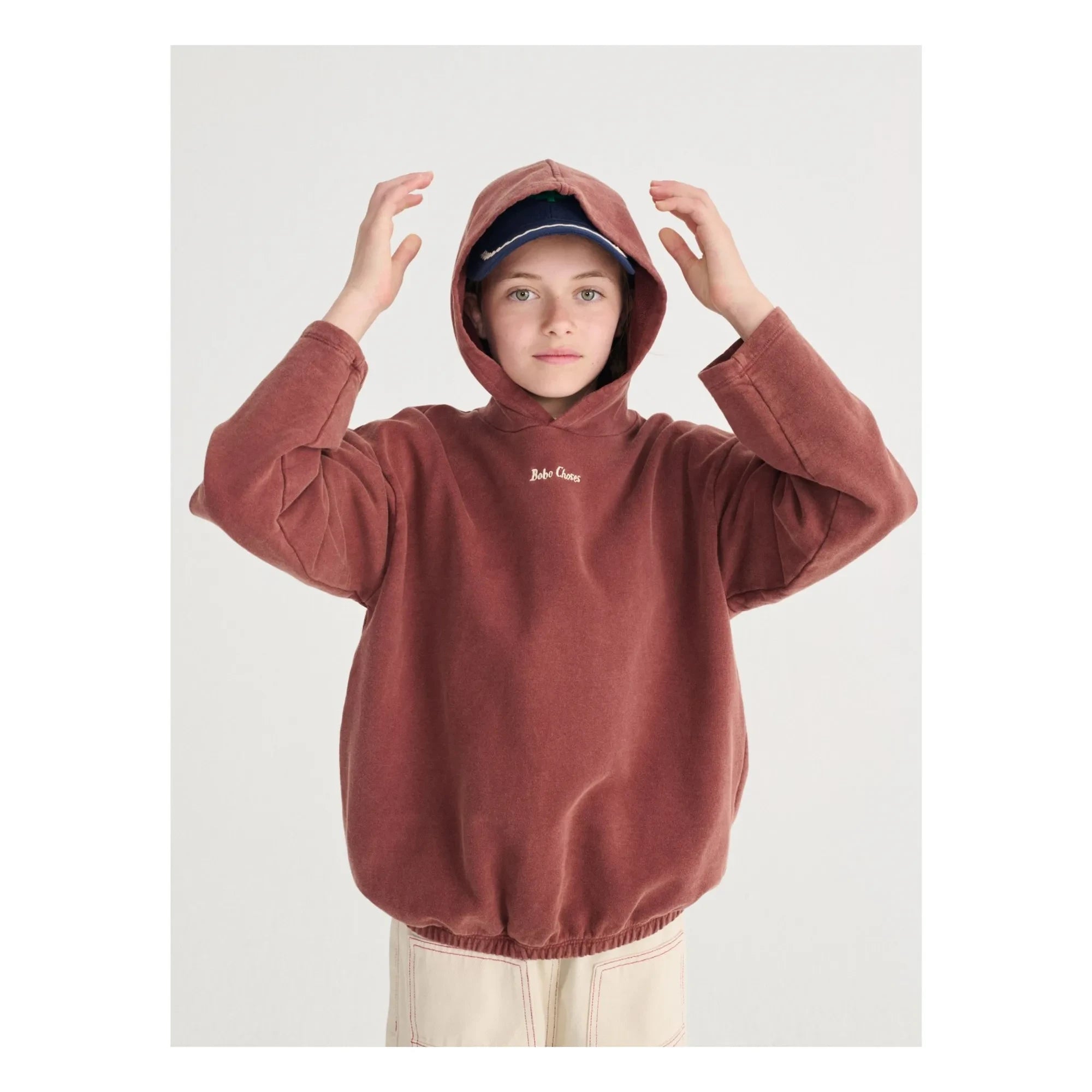 Bobo Choses - Bobo Choses Organik Pamuklu Hoodie | Kahverengi