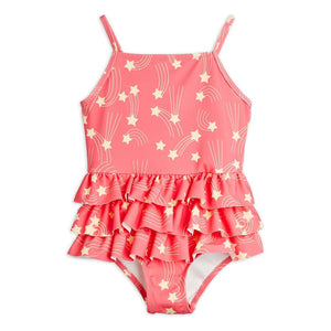 Mini Rodini - Flying Stars Badeanzug aus recycelten Fasern | Pink