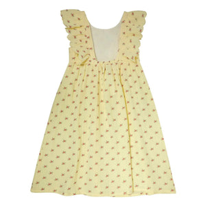 Tocoto Vintage - Fleurs Volants Kleid | Gelb