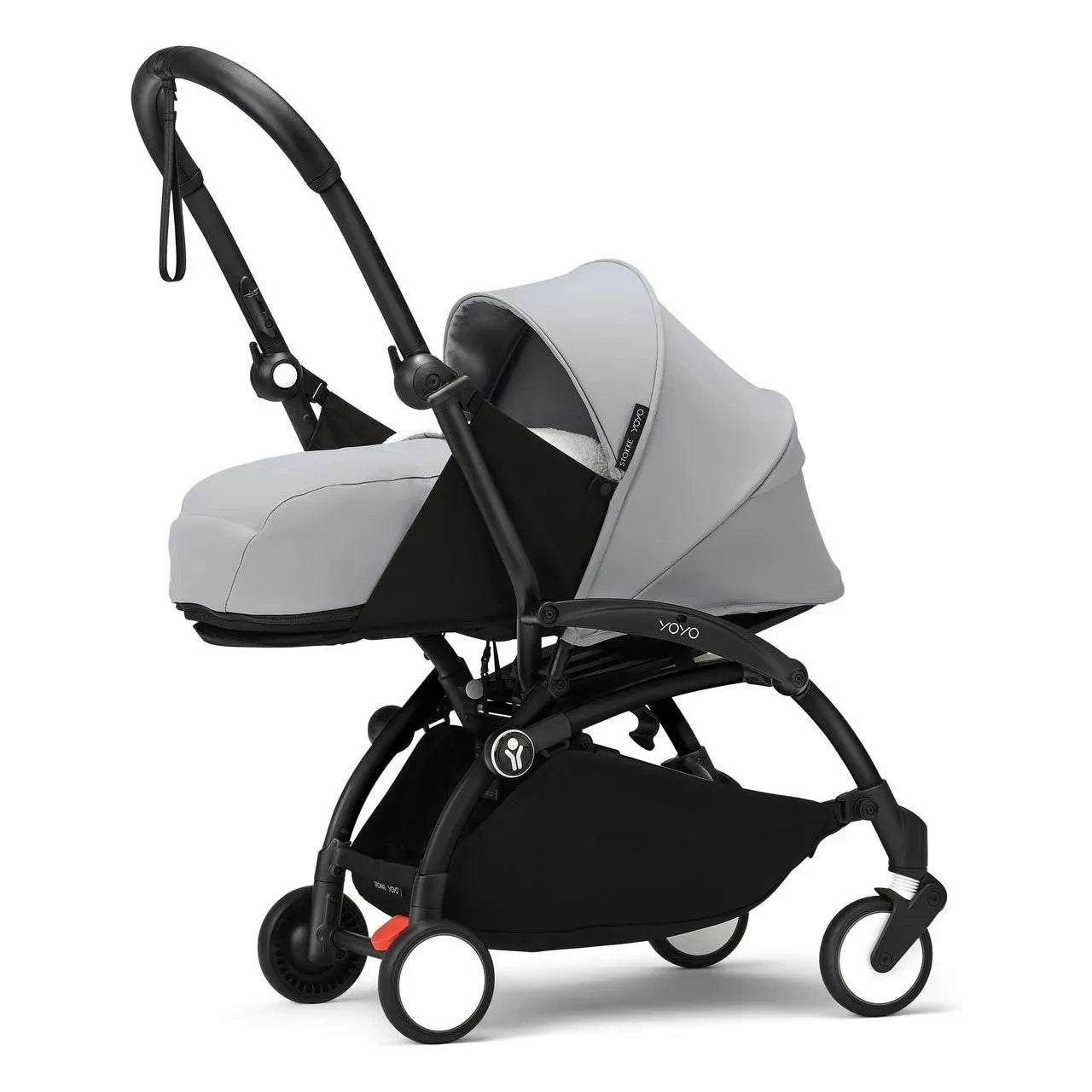 Stokke® - YOYO³ kompletter Kinderwagen 0+ und 6+ Schwarzer Rahmen | Stein