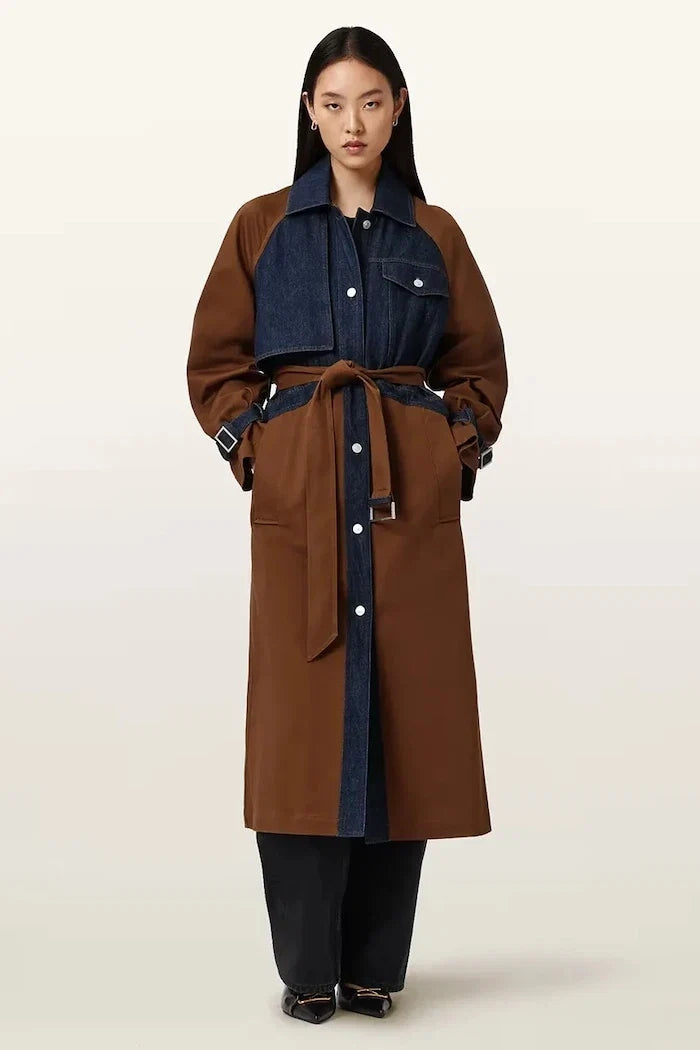 AllSaints pamuklu kadın trençkot DAYLY TRENCH
