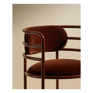 Maison Sarah Lavoine - Moon velvet chair | Chocolate