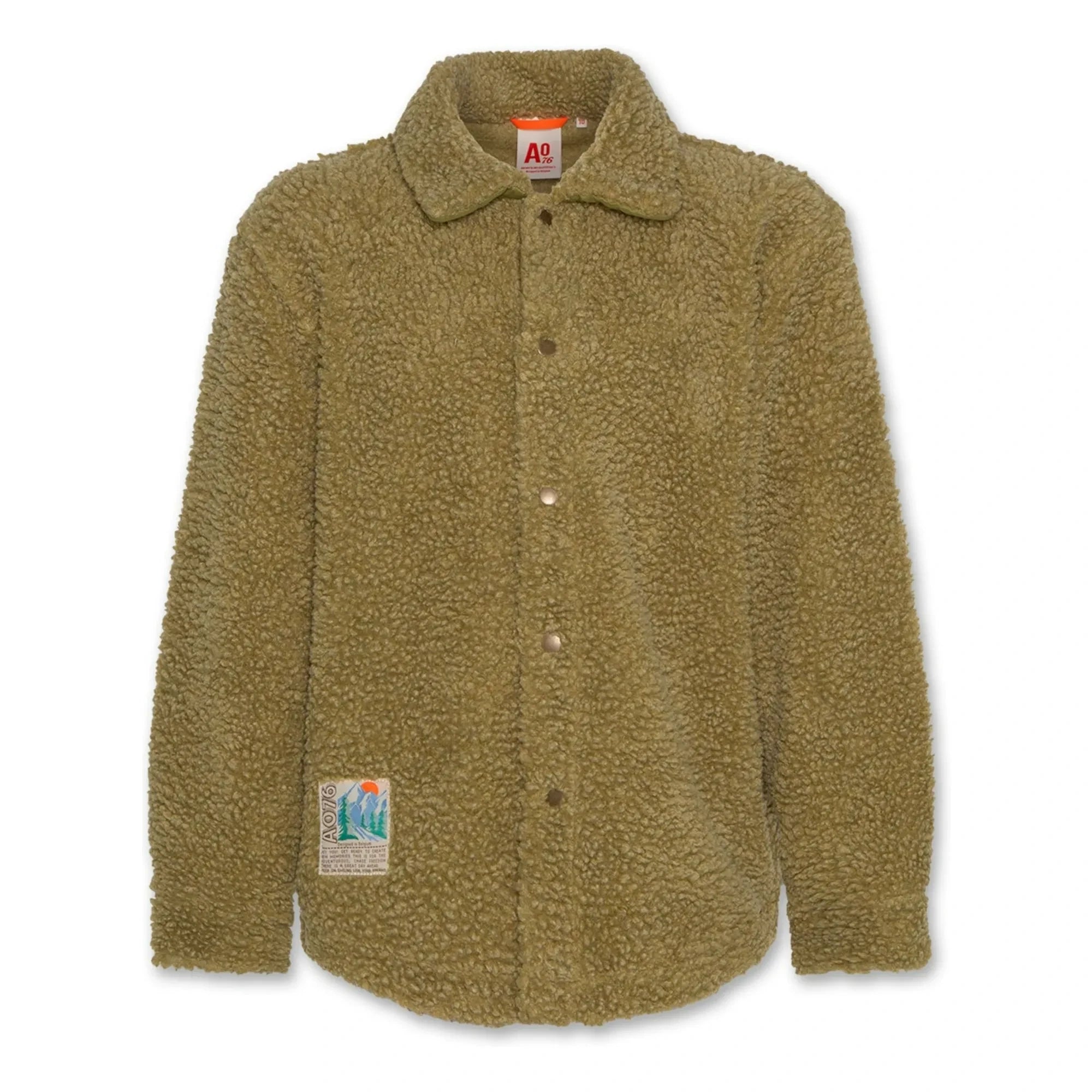 AO76 - Hahoe Sherpa Jacke | Gelbgrün