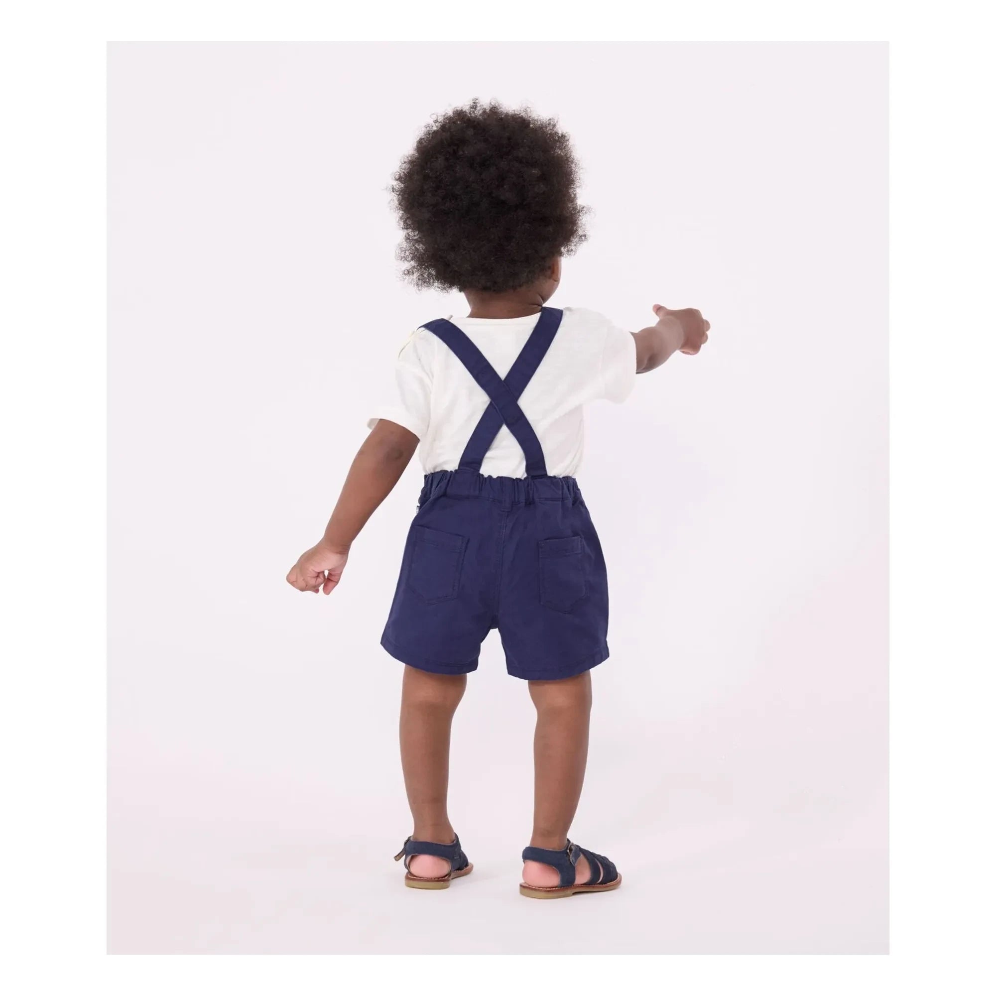 Petit Bateau - Mufasa Organik Pamuk Askılı Şort | Lacivert