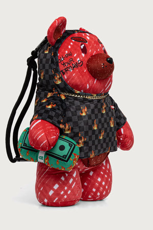 Sprayground - Diablo Moneybear Red Backpack 910B8696NSZ