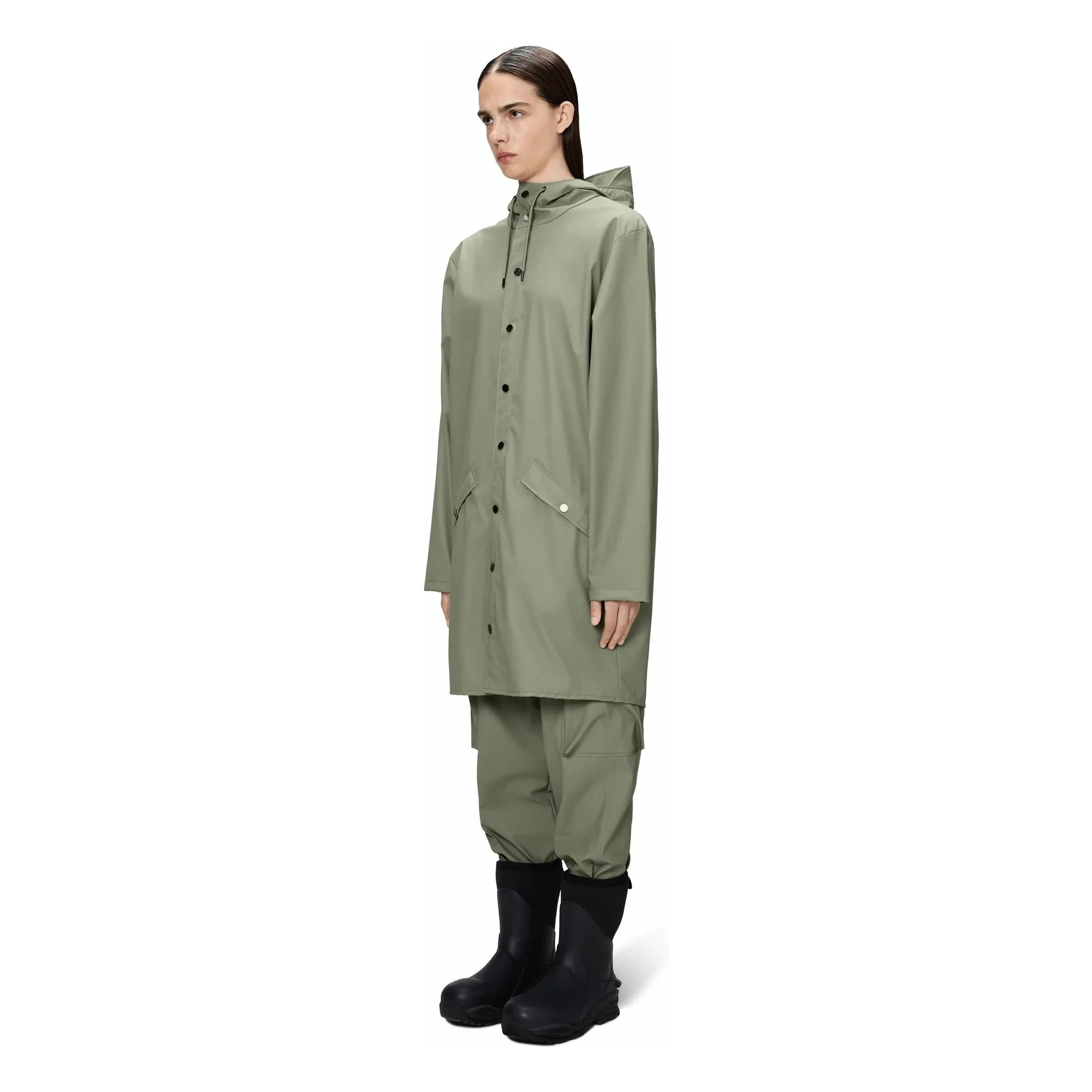 Rains – Langer Mantel W3 | Hellkhaki