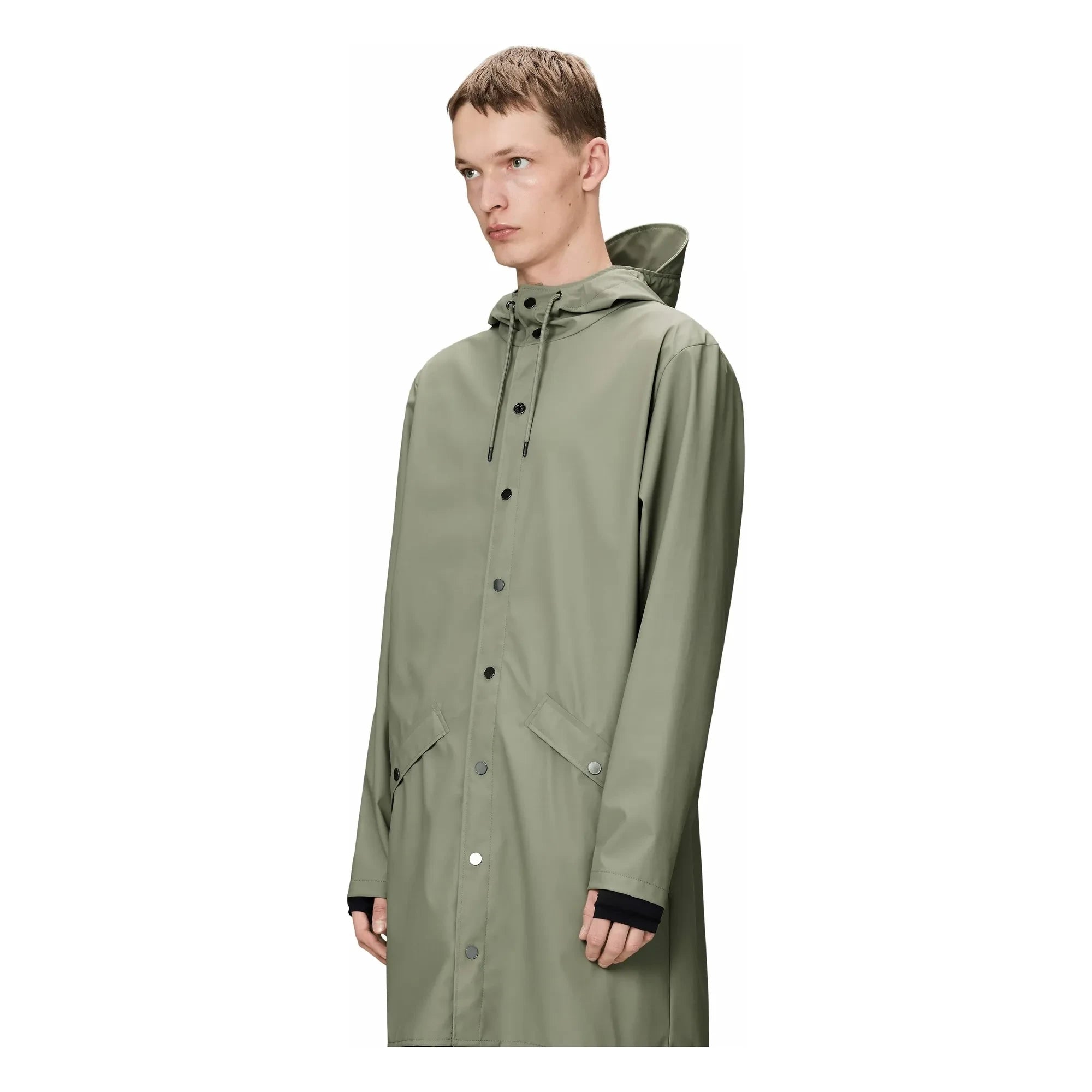 Rains – Langer Mantel W3 | Hellkhaki