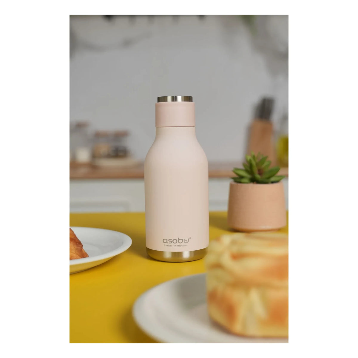 Asobu - Edelstahlflasche Rabbit | Hellrosa