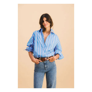 Elise Chalmin - Dona Striped Shirt | Blue