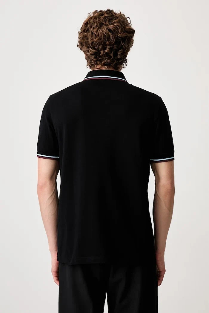 Fred Perry pamuklu yakalı erkek tişört