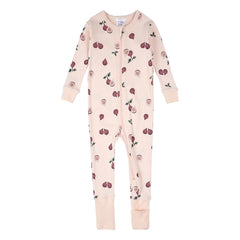 Petit Lem - Wandelbarer Schlafanzug Figs Bio-Baumwolle | Blassrosa